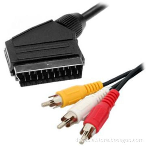 Good Quality Scart to 3rca Cable